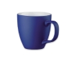 Mug with white interior, matte exterior, 460 ml colour blue