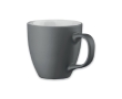 Mug with white interior, matte exterior, 460 ml colour grey