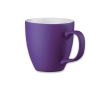 Mug with white interior, matte exterior, 460 ml colour violet