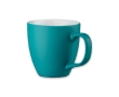 Mug with white interior, matte exterior, 460 ml colour turquoise