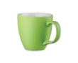 Mug with white interior, matte exterior, 460 ml colour lime