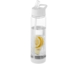 Tritan bottle with straw and fruit infuser, 740 ml colour white