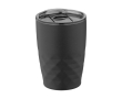 Geometric steel thermal mug, 350 ml colour black