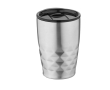 Geometric steel thermal mug, 350 ml colour silver