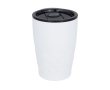 Geometric steel thermal mug, 350 ml colour white