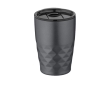 Geometric steel thermal mug, 350 ml colour dark grey