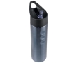 Sports steel bottle with spout and ergonomic design, 750 ml colour titanium