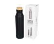 Steel bottle with cork lid, 590 ml colour black