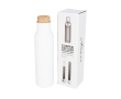 Steel bottle with cork lid, 590 ml colour white