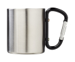Double-wall insulated mug with integrated carabiner 200ml colour black