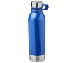 Large coloured steel bottle with silicone handle, 740 ml colour blue