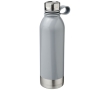 Large coloured steel bottle with silicone handle, 740 ml colour grey