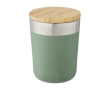 Stainless steel thermal mug with organic bamboo lid, 300 ml colour mint green