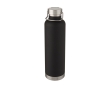Large thermal sports bottle with metallic stripe, 1 L colour black