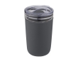 Borosilicate glass cup with recycled plastic, 420 ml colour dark grey