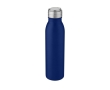 Stainless steel sports bottle with metallic lid, 700 ml colour blue