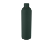 Thermos bottle with logo, modern design and matte finish, 1 L colour dark green