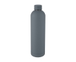 Thermos bottle with logo, modern design and matte finish, 1 L colour dark grey