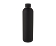 Thermos bottle with logo, modern design and matte finish, 1 L colour black