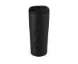 Colourful geometric thermal cup, leak-proof steel 450 ml colour black