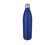 Large thermal stainless steel bottle with logo, 1 L colour blue