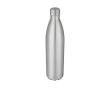 Large thermal stainless steel bottle with logo, 1 L colour silver