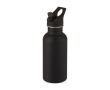 Steel bottle with sports nozzle and matte finish, 500 ml colour black