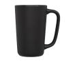 Large ceramic mug with matte finish, 480 ml colour black