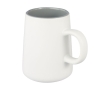 Ceramic mug with jug shape, 450 ml colour white