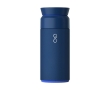 Stainless steel and recycled plastic thermos, 350 ml colour navy-blue