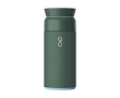 Stainless steel and recycled plastic thermos, 350 ml colour dark green