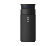 Stainless steel and recycled plastic thermos, 350 ml colour black