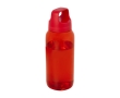 Recycled plastic office bottle with wide handle, 450 ml colour red