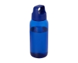 Recycled plastic office bottle with wide handle, 450 ml colour blue