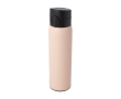Recycled stainless steel thermos with push-button opening, 450 ml colour light brown