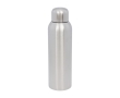 Large recycled stainless steel bottle with screw cap, 820 ml colour silver