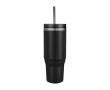 Straw cup with dual-wall air insulation, 1.2 L colour black