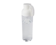 Recycled plastic bottle with silicone handle, 600 ml colour white