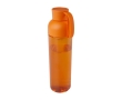 Recycled plastic bottle with silicone handle, 600 ml colour orange