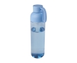 Recycled plastic bottle with silicone handle, 600 ml colour light blue