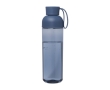 Recycled plastic bottle with silicone handle, 600 ml colour navy-blue