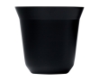 Set of espresso coffee mugs made of stainless steel, 80 ml colour black