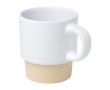 Espresso coffee mug with clay bottom and matte finish, 130 ml colour white