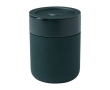 Ceramic mug with silicone wrap and plastic lid, 330 ml colour green