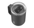 Recycled stainless steel double-wall insulated mug, 350 ml colour black