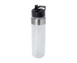 Tritan water bottle with flip spout, 650 ml colour transparent