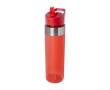 Tritan water bottle with flip spout, 650 ml colour red