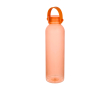 Recycled plastic bottle, silicone carry handle, 630ml colour orange