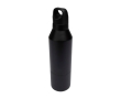 Recycled stainless steel thermal bottle with removable cup, 600 ml colour black
