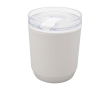 Recycled plastic thermal tumbler with simple design, 180 ml colour white